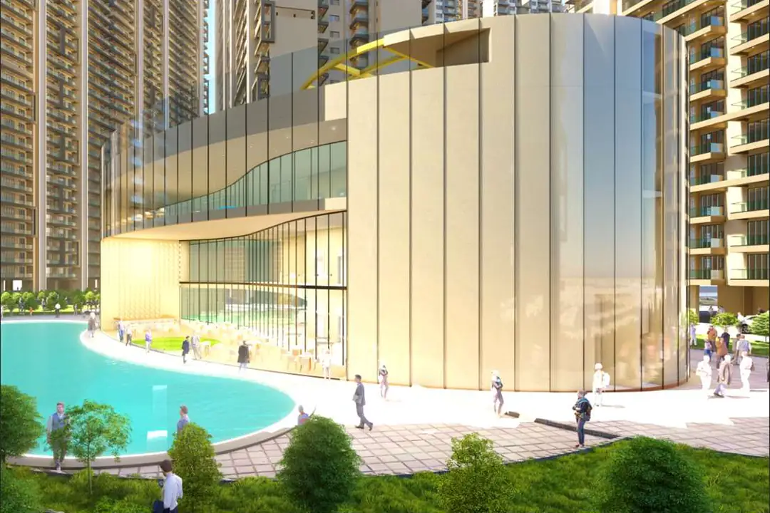 Clubhouse and swimming pool (artist's impression)