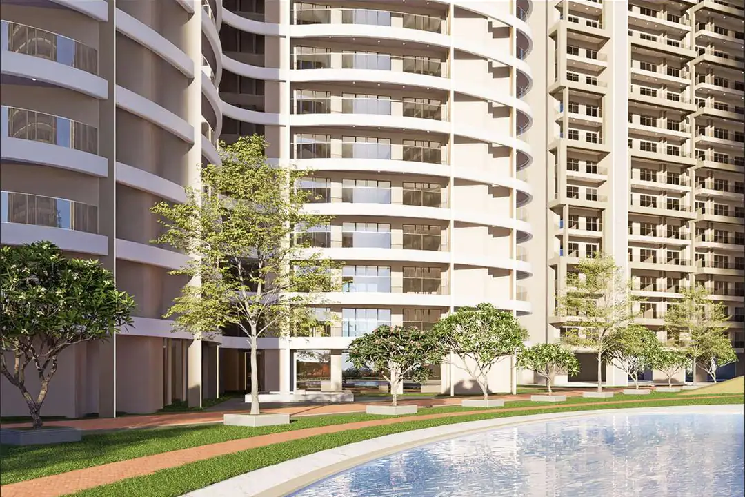 Landscaped greens and water body (artist's impression)