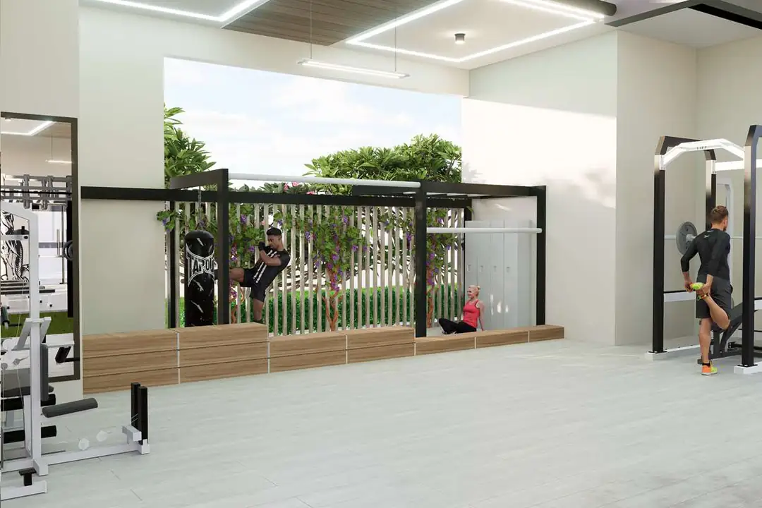 Open gym area (artist's impression)